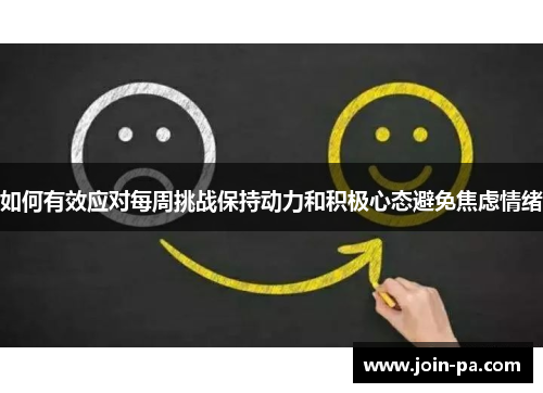如何有效应对每周挑战保持动力和积极心态避免焦虑情绪